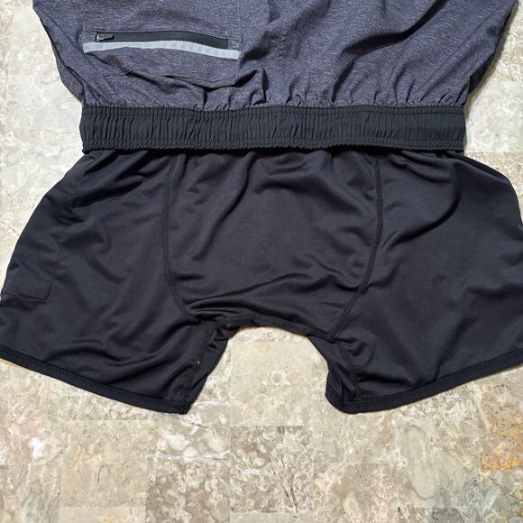Legends Shorts Mens Medium Black Luka 7” Lined Gym Running Stretch - Picture 6 of 8